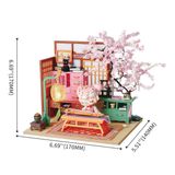  Mô Hình Gỗ 3D Lắp Ráp ROBOTIME Rolife Nhà Tí Hon (130 mảnh, Nancy's Sakura Pavilion) SN999 - WP233 