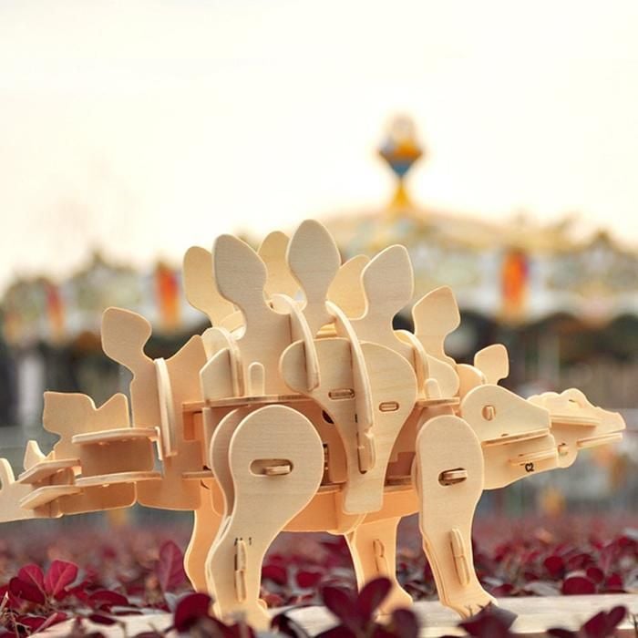  Mô Hình Gỗ 3D Lắp Ráp ROBOTIME Robotic Dinosaurs Khủng Long Kiếm (75 mảnh, Stegosaurus) D440 – WP038 