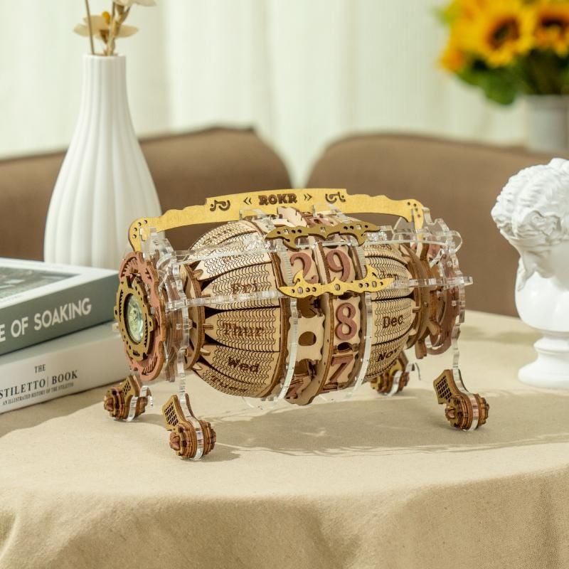  Mô Hình Gỗ 3D Lắp Ráp ROBOTIME ROKR Lịch Máy Thời Gian (250 mảnh, Time Engine Calendar) LC801 - WP204 
