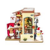  Mô Hình Gỗ 3D Lắp Ráp ROBOTIME Rolife Nhà Tí Hon Snow House (130 mảnh, Nhạc Jingle Bell) DG18 - WP231 