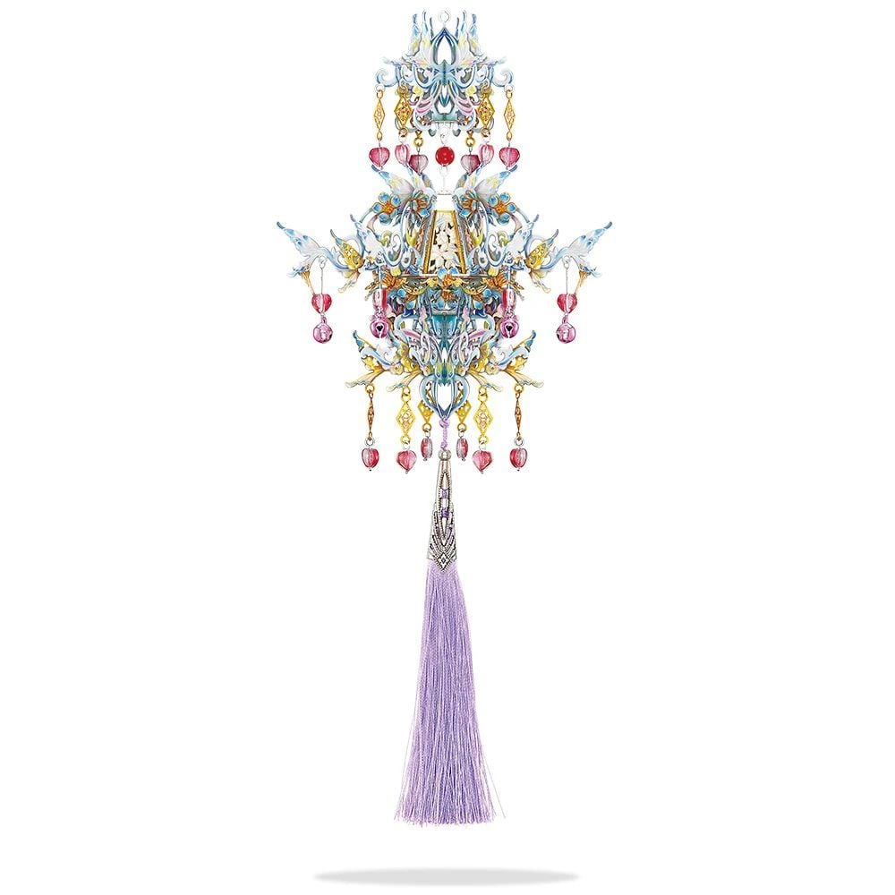  Mô Hình Kim Loại 3D Lắp Ráp Piececool Lưu Vân Ca - Hoa Đào (102 mảnh, Song of the Lark, Blossom) P263-GB - MP1224 