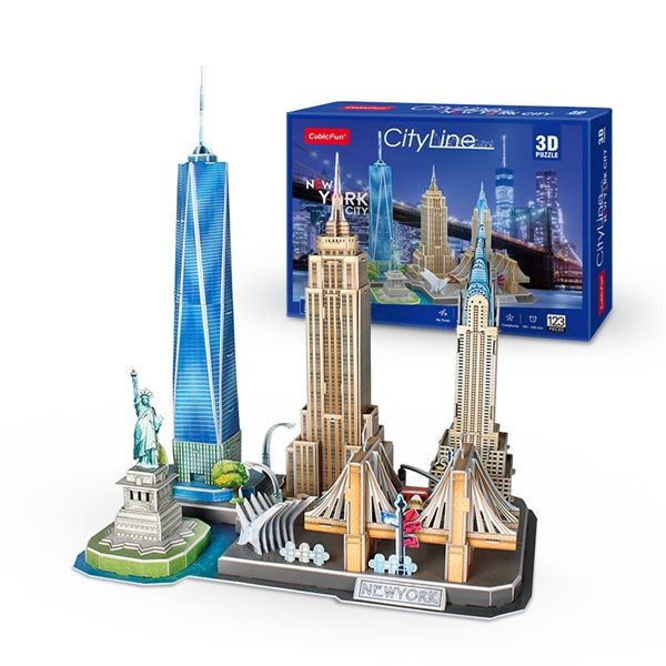  Mô Hình Giấy 3D Lắp Ráp CubicFun New York Cityline MC255h (123 mảnh) - PP030 