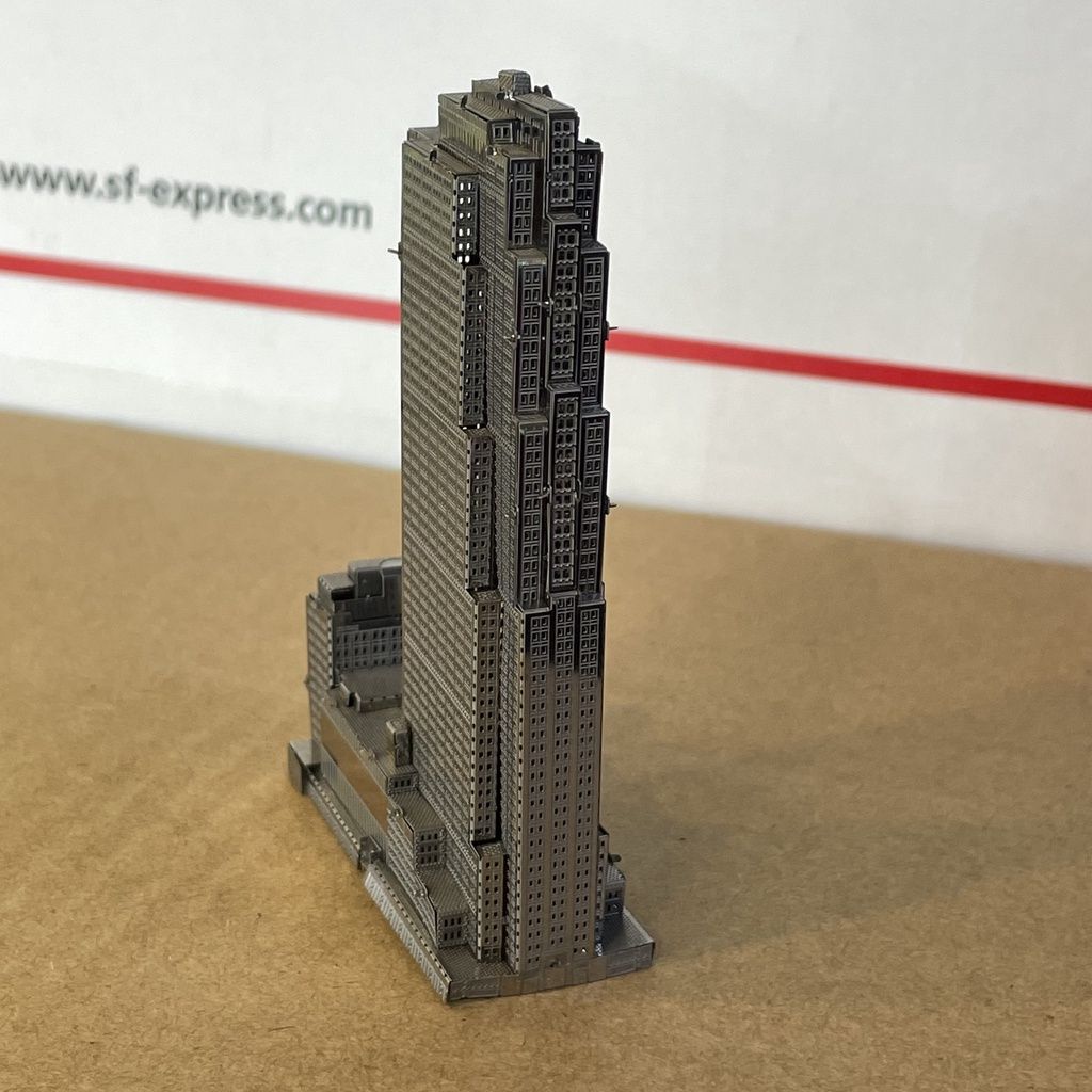  Mô Hình Kim Loại 3D Lắp Ráp Metal Mosaic Toà Nhà Rockefeller Plaza (30 mảnh, Building) - MP1052 