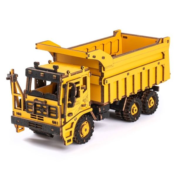  Mô Hình Gỗ 3D Lắp Ráp ROBOTIME ROKR Xe Ben (Dump Truck) TG603K – WP249 