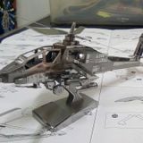  Mô Hình Kim Loại Lắp Ráp 3D Metal Mosaic Trực Thăng AH-64 Apache (45 mảnh) – MP034 