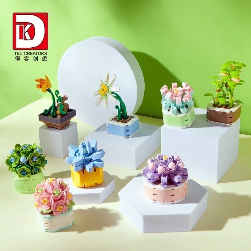  Mô Hình Nhựa 3D Lắp Ráp TEC CREATOR Chậu Hoa Nhỏ (90 mảnh, Small Flower Pot , Giao ngẫu nhiên) - LG0178 