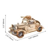  Mô Hình Gỗ 3D Lắp Ráp ROBOTIME Xe Hơi Cổ Điển (92 mảnh, Vintage Car) TG504 – WP186 