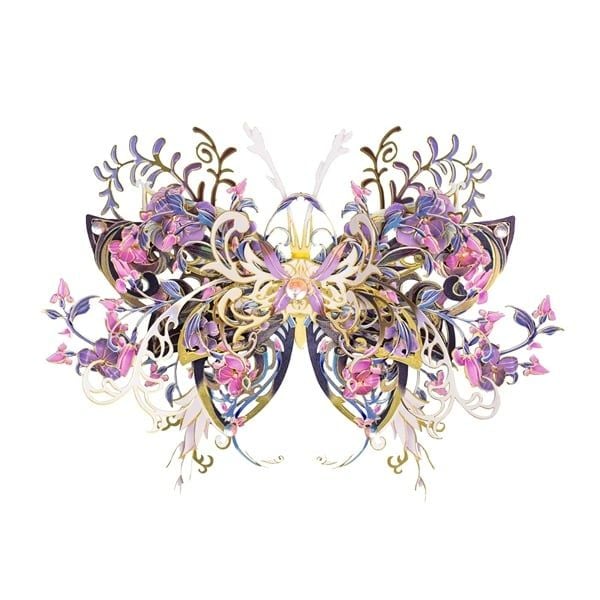  Mô Hình Kim Loại Lắp Ráp 3D MU Nghê Ca Hồ Điệp (60 mảnh, Butterfly Nige) YM-N149-B – MP1287 