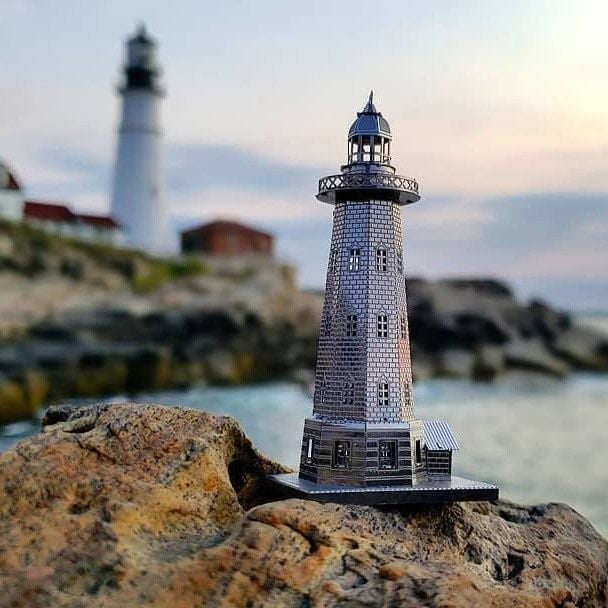  Mô Hình Kim Loại Lắp Ráp 3D Metal Mosaic Ngọn Hải Đăng The Light House – MP730 