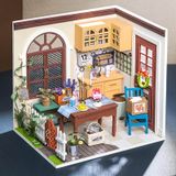  Mô Hình Gỗ 3D Lắp Ráp ROBOTIME DIY Dollhouse Nhà Tí Hon (150 mảnh, Mrs Charlie's Dining Room) DGM09 - WP153 
