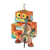  Mô Hình Gỗ 3D Lắp Ráp ROBOTIME Hộp Nhạc Nghệ Sĩ Robot Little Performer Music Box AMD53 – WP010 