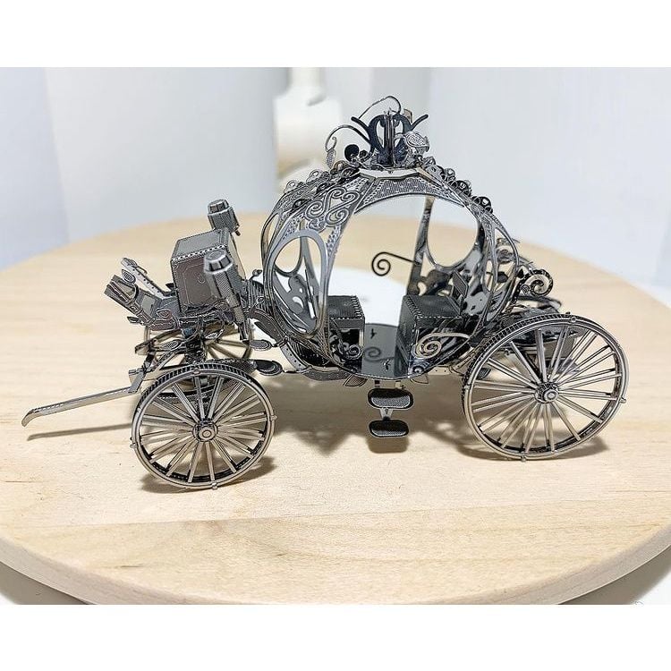 Mô Hình Kim Loại Lắp Ráp 3D Metal Mosaic Xe Bí Ngô (50 mảnh, Pumpkin Carriage) – MP882 