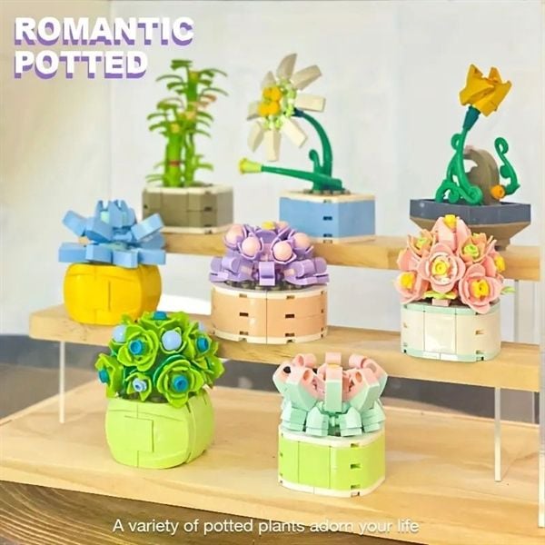  Mô Hình Nhựa 3D Lắp Ráp TEC CREATOR Chậu Hoa Nhỏ (90 mảnh, Small Flower Pot , Giao ngẫu nhiên) - LG0178 