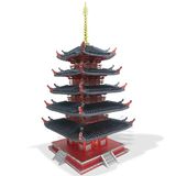  Mô Hình Kim Loại Lắp Ráp 3D Piececool Chùa Năm Tầng To-ji Nhật Bản (696 mảnh, Five-Storied Pagoda) HP289-KR - MP1191 