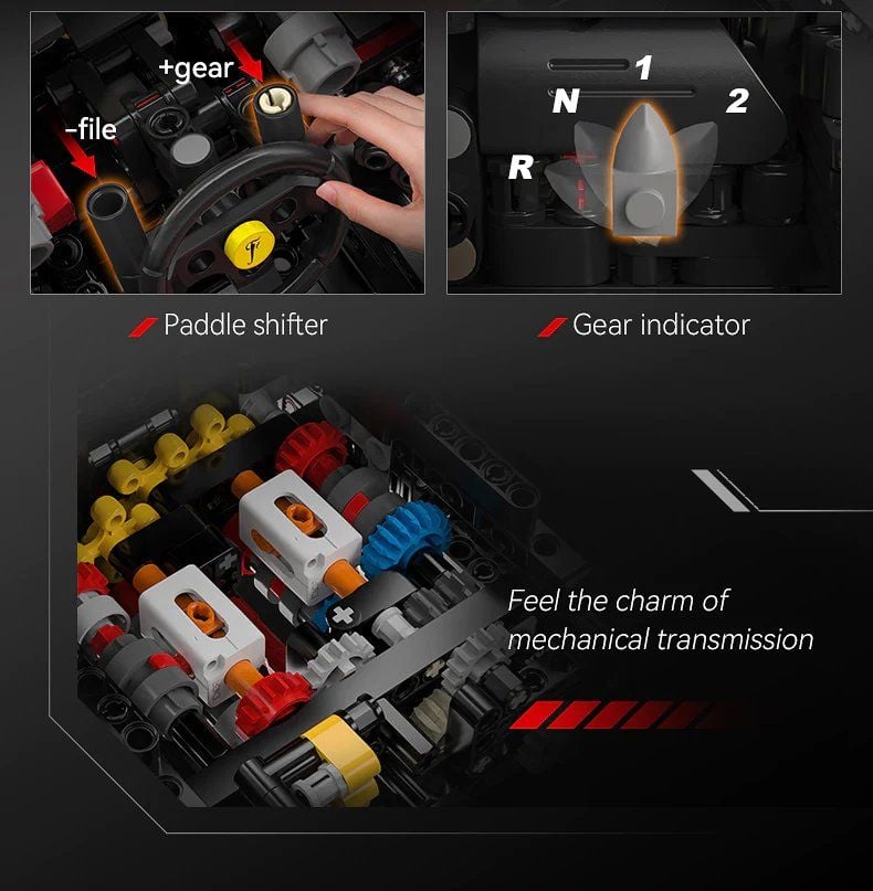  Mô Hình Nhựa 3D Lắp Ráp CaDA Siêu Xe Đua Viva Hypercar 1:8 (4739 mảnh) C61505 – LG0157 