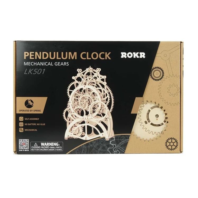  Mô Hình Gỗ 3D Lắp Ráp ROBOTIME Đồng Hồ Quả Lắc Pendulum Clock LK501 - WP142 