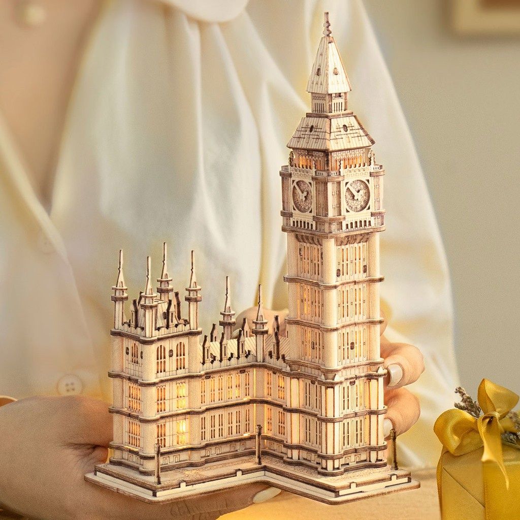  Mô Hình Gỗ 3D Lắp Ráp ROBOTIME Rolife Tháp Đồng Hồ Big Ben (Big Ben Tower) TG507 – WP228 