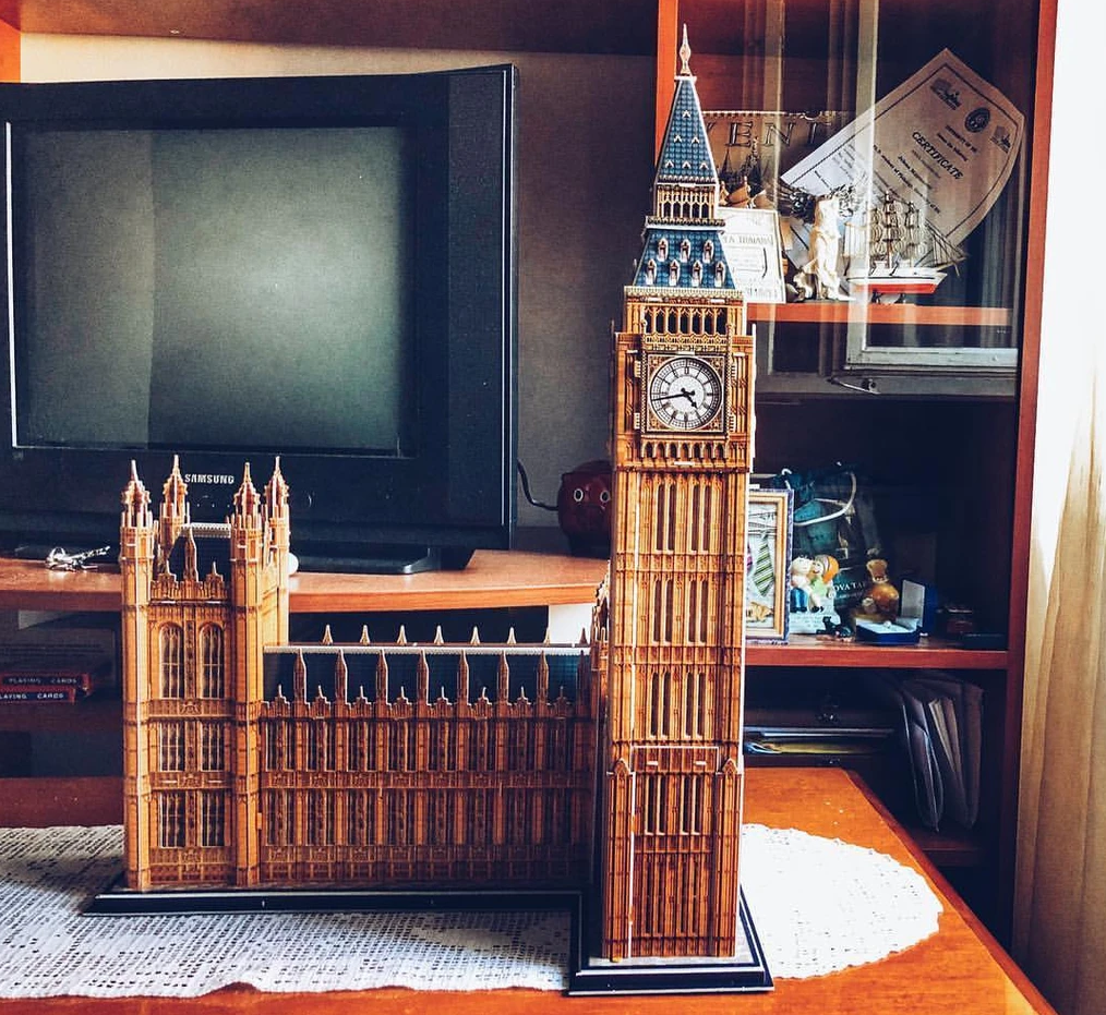  Mô Hình Giấy 3D Lắp Ráp CubicFun Tháp Đồng Hồ Big Ben (117 mảnh, National Geographic Big Ben Tower) DS0992h - PP064 