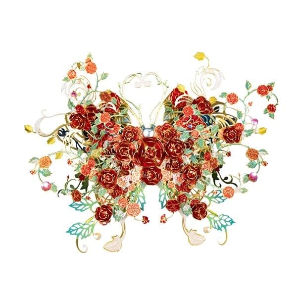  Mô Hình Kim Loại Lắp Ráp 3D MU Xuân Hiểu Hồ Điệp (107 mảnh, Butterfly Spring Dawn) YM-N149-A – MP1286 