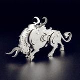  Mô Hình Kim Loại Lắp Ráp 3D Steel Warcraft Con Bò Tót (15 mảnh, Bison) – SW006 