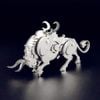 Mô Hình Kim Loại Lắp Ráp 3D Steel Warcraft Con Bò Tót (15 mảnh, Bison) – SW006