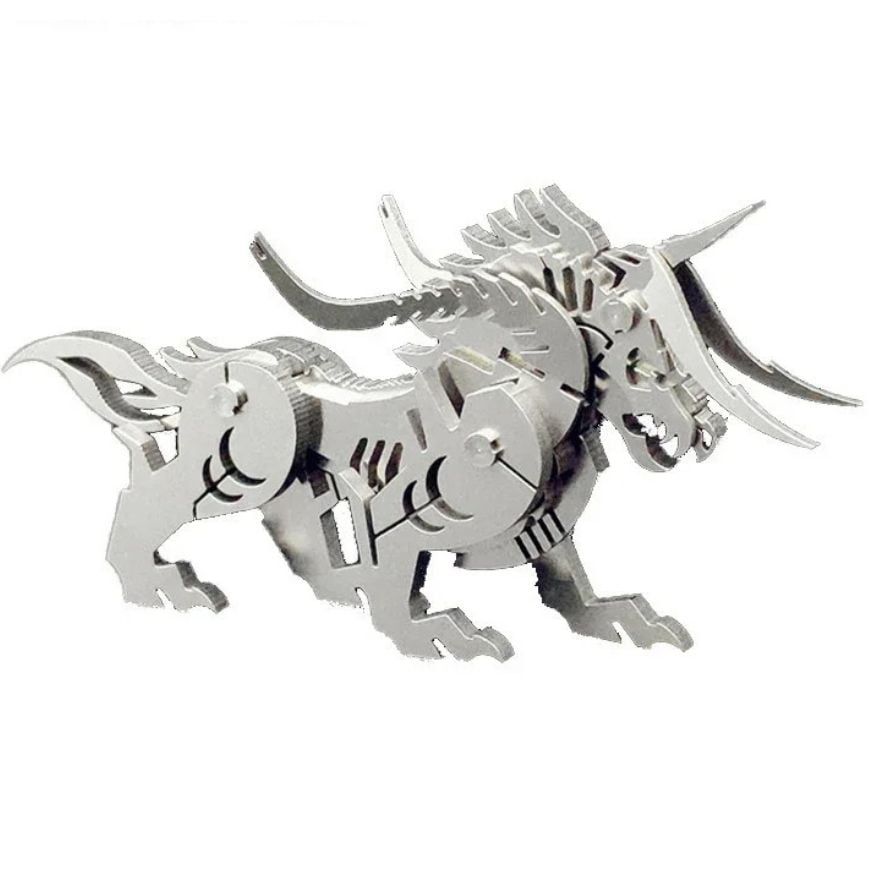  Mô Hình Kim Loại Lắp Ráp 3D Steel Warcraft Quái Vật Thao Thiết (13 mảnh, Taotie) – SW021 