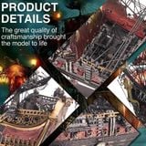  Mô Hình Kim Loại 3D Lắp Ráp Piececool The Queen Anne's Revenge (439 mảnh, màu đỏ) HP362-KR - MP1233 