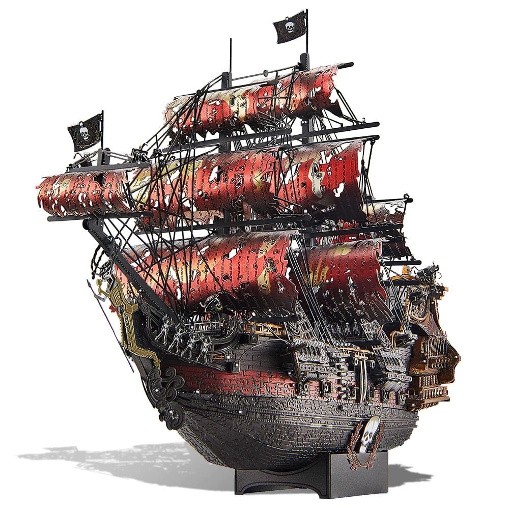  Mô Hình Kim Loại 3D Lắp Ráp Piececool The Queen Anne's Revenge (439 mảnh, màu đỏ) HP362-KR - MP1233 