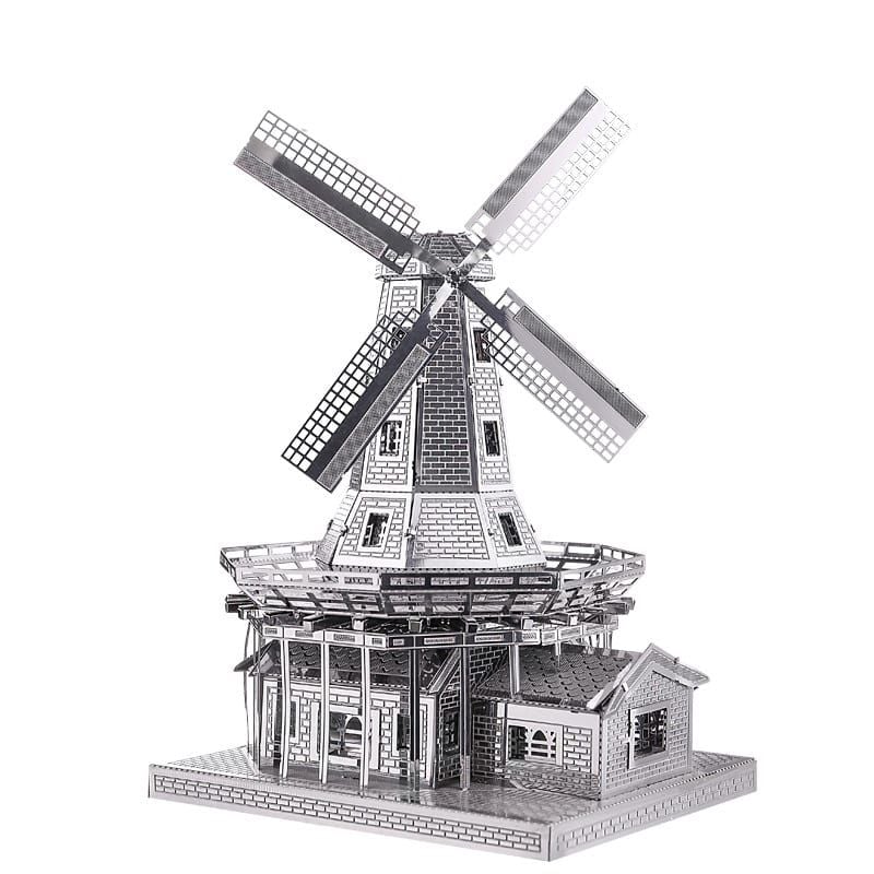  Mô Hình Kim Loại Lắp Ráp 3D Piececool Cối Xay Gió (89 mảnh, Dutch Windmill) HP012-S– MP375 