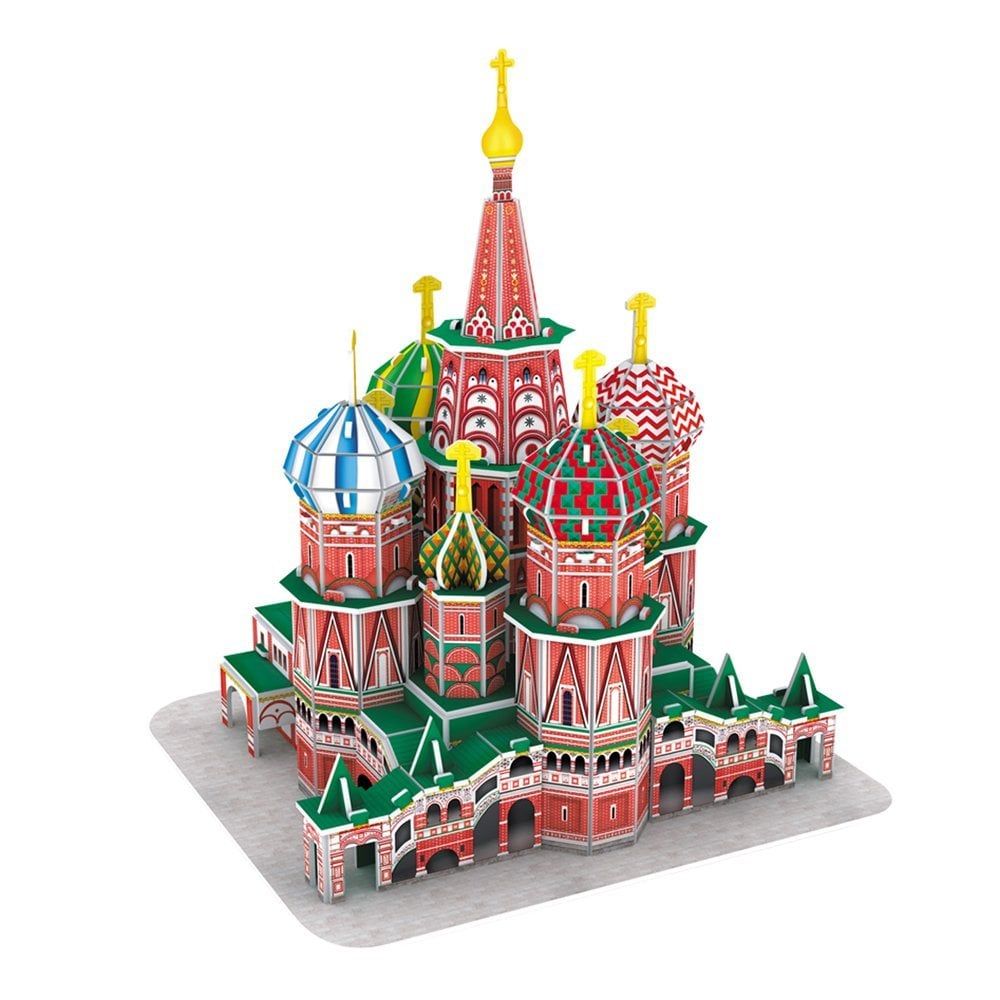  Mô Hình Giấy 3D Lắp Ráp CubicFun Nhà Thờ Chính Tòa Thánh Vasily (92 mảnh, Saint Basil's Cathedral) C239h - PP082 