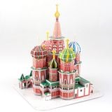  Mô Hình Giấy 3D Lắp Ráp CubicFun Nhà Thờ Chính Tòa Thánh Vasily (92 mảnh, Saint Basil's Cathedral) C239h - PP082 