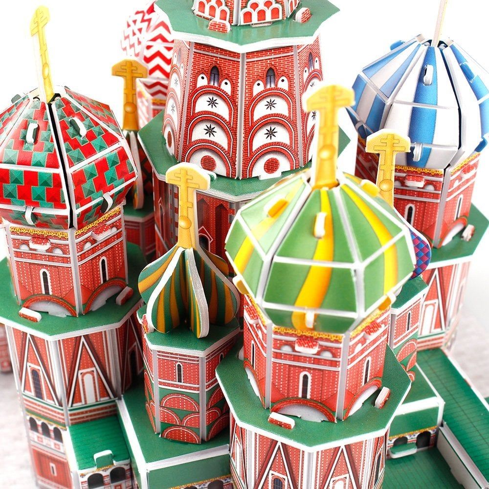  Mô Hình Giấy 3D Lắp Ráp CubicFun Nhà Thờ Chính Tòa Thánh Vasily (92 mảnh, Saint Basil's Cathedral) C239h - PP082 