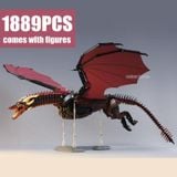  Mô Hình Nhựa 3D Lắp Ráp 18K Super Game of Thrones Con Rồng Lửa Drogon 9901 (1889 mảnh) - LG0058 