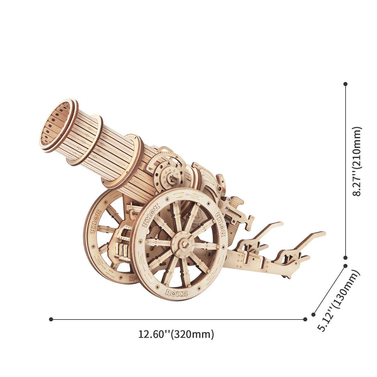  Mô Hình Gỗ 3D Lắp Ráp ROBOTIME ROKR Epic War Wheeled Siege Artillery KW801 - WP238 