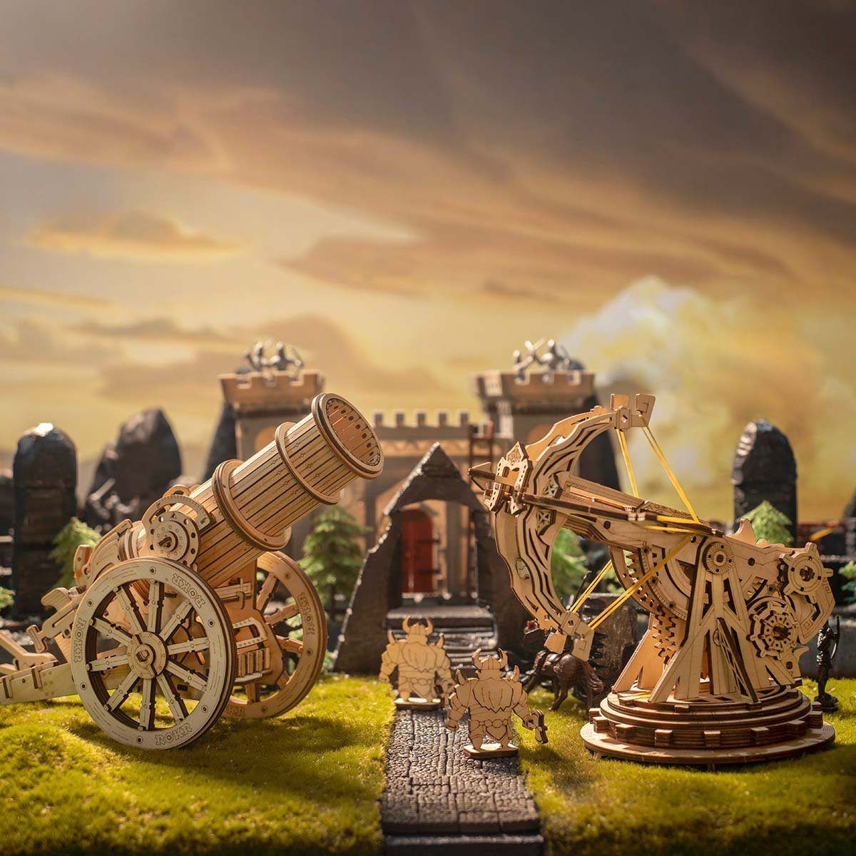  Mô Hình Gỗ 3D Lắp Ráp ROBOTIME ROKR Epic War Siege Heavy Ballista KW401 – WP237 