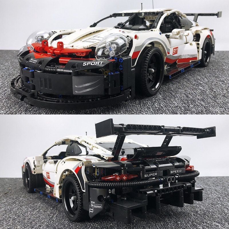 Mô Hình Nhựa 3D Lắp Ráp Siêu Xe Đua Porsche 911 RSR (1631 mảnh,  Super Racing Car) 011 - LG0059 