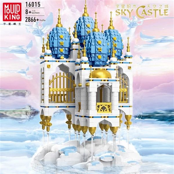  Mô Hình Nhựa 3D Lắp Ráp MOULD KING Lâu Đài Trên Mây 16015 (Sky Castle, 2866 mảnh, có đèn LED) - LG0111 