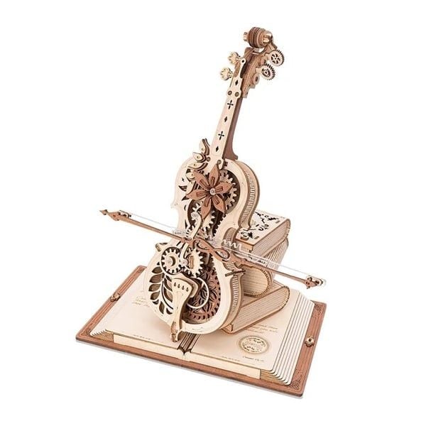  Mô Hình Gỗ 3D Lắp Ráp ROBOTIME ROKR Đàn Cello Ma Thuật (Magic Cello) AMK63 – WP257 