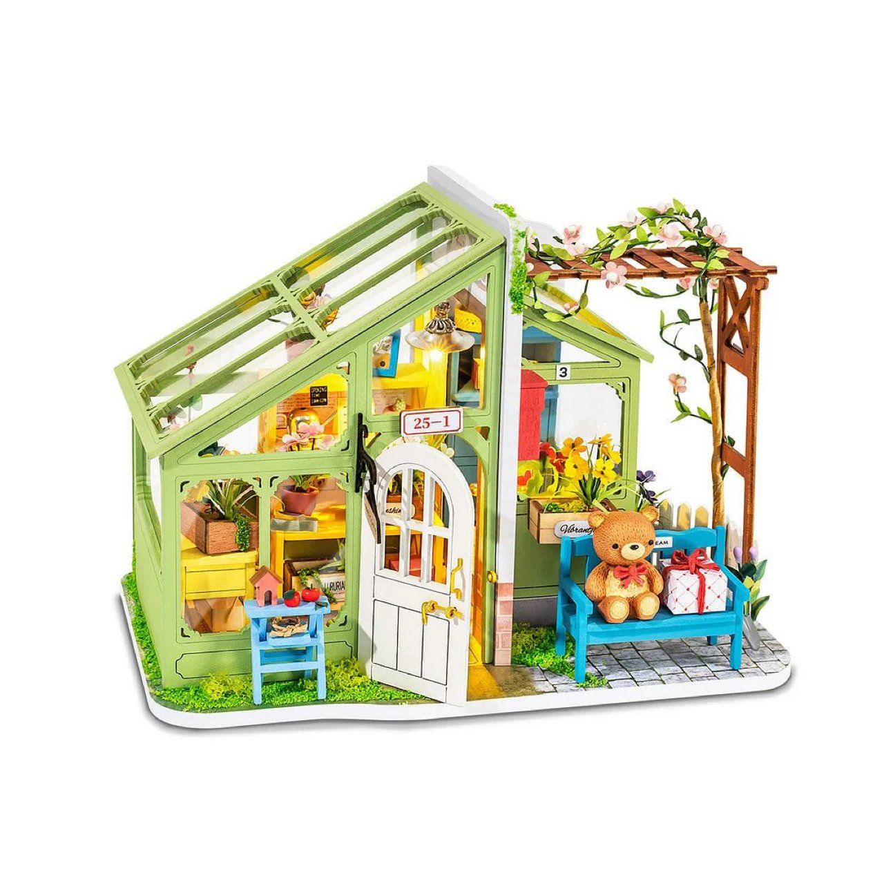  Mô Hình Gỗ 3D Lắp Ráp ROBOTIME Rolife Nhà Tí Hon Mùa Xuân Rực Rỡ (124 mảnh, Spring Encounter Flowers) DG154 – WP236 
