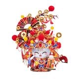  Mô Hình Kim Loại Lắp Ráp 3D MU Mèo Thần Tài (78 mảnh, The God of Wealth Kitty) YM-N146-P – MP1256 