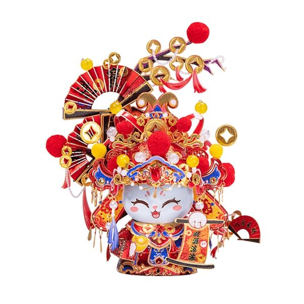  Mô Hình Kim Loại Lắp Ráp 3D MU Mèo Thần Tài (78 mảnh, The God of Wealth Kitty) YM-N146-P – MP1256 