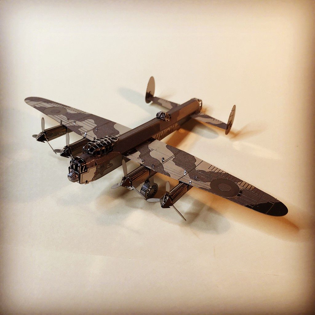  Mô Hình Kim Loại Lắp Ráp 3D Metal Mosaic Máy Bay Avro Lancaster Bomber – MP883 