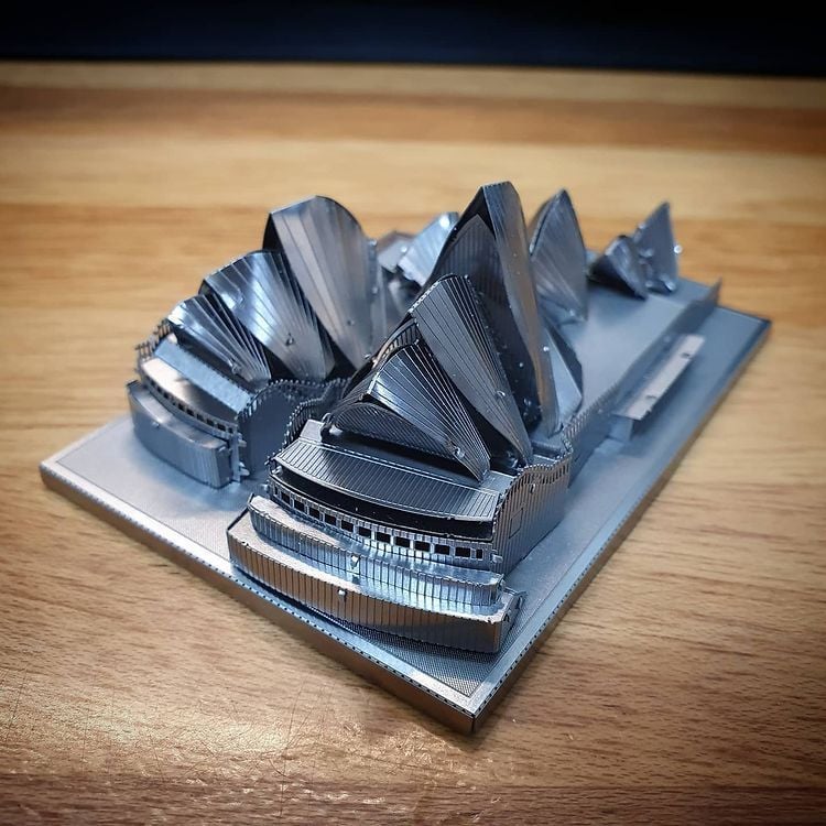  Mô Hình Kim Loại Lắp Ráp 3D Metal Mosaic Nhà Hát Con Sò (44 mảnh, Sydney Opera House) – MP840 