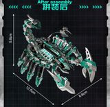  Mô Hình Kim Loại Lắp Ráp 3D Microworld Bọ Cạp Bóng Đêm (234 mảnh, màu xanh lá, Green Devil Scorpion) DS002 - MP1171 