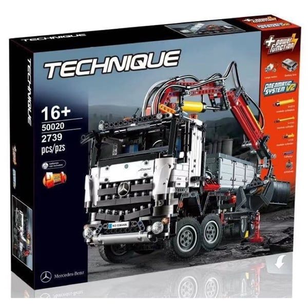  Mô Hình Nhựa 3D Lắp Ráp Technic Xe Tải Cẩu Đa Năng Mercedes-Benz Arocs T2115 (2739 mảnh) - LG0074 