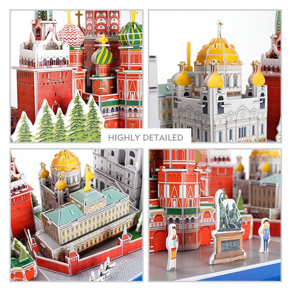  Mô Hình Giấy 3D Lắp Ráp CubicFun Moscow Cityline (204 mảnh) MC266h - PP031 