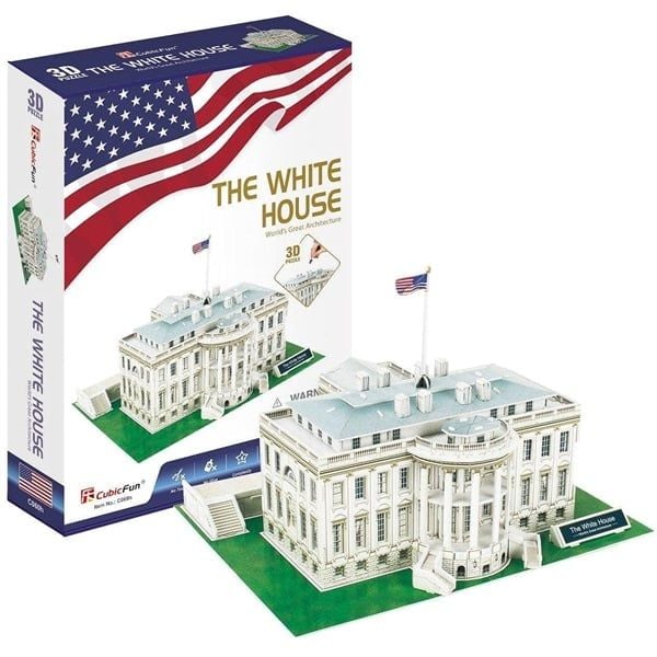  Mô Hình Giấy 3D Lắp Ráp CubicFun Nhà Trắng (64 mảnh, The White House) C060h - PP078 