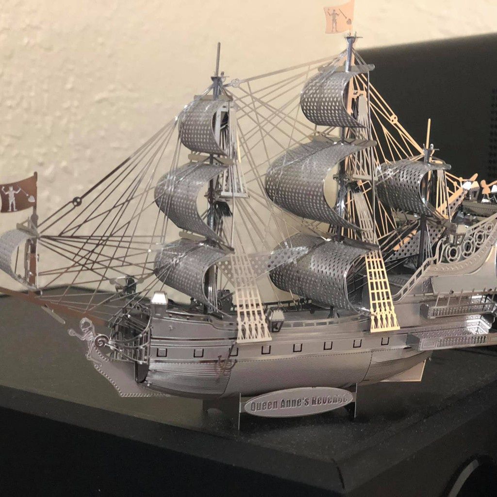  Mô Hình Kim Loại Lắp Ráp 3D Metal Mosaic The Queen Anne's Revenge (63 mảnh) – MP712 