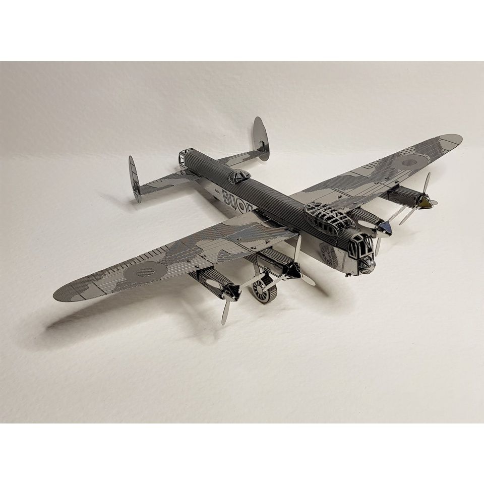  Mô Hình Kim Loại Lắp Ráp 3D Metal Mosaic Máy Bay Avro Lancaster Bomber (20 mảnh) – MP883 