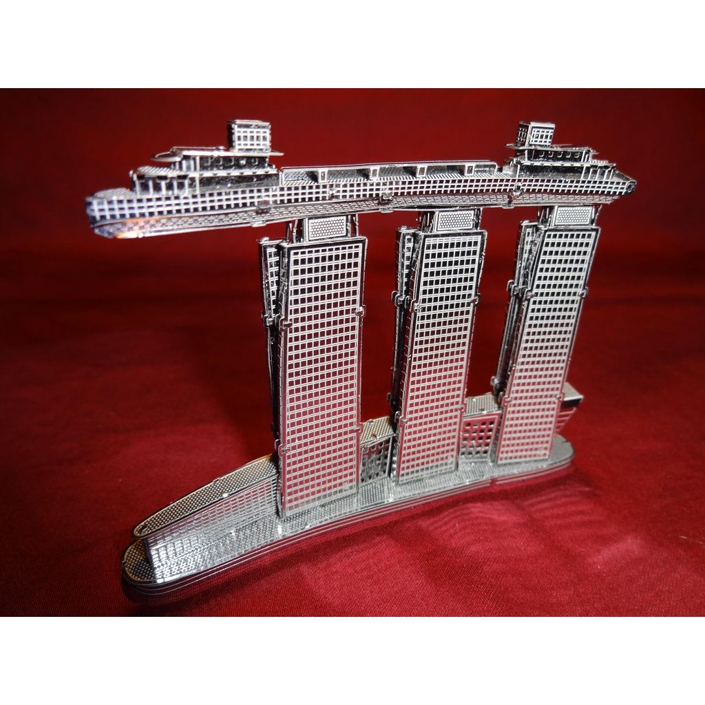  Mô Hình Kim Loại Lắp Ráp 3D Metal Mosaic Marina Bay Sands (35 mảnh) – MP674 